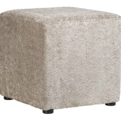 Poef Cloe - zand - 43x43x43 cm