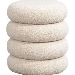 Poef Daroca - beige - 50xØ45 cm
