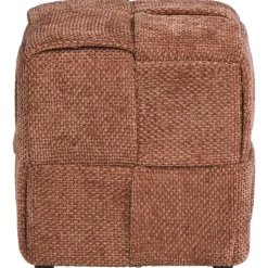 Poef Granada - bruin - 40x37x37 cm