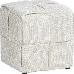 Poef Granada - zand - 40x37x37 cm