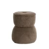 Poef Leyla - Bruin - Ø40cm