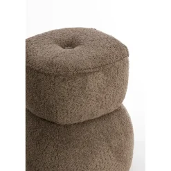 Poef Leyla - Bruin - Ø40cm