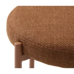 Poef Oranje Stof - 43,5x44x48cm - Pelican