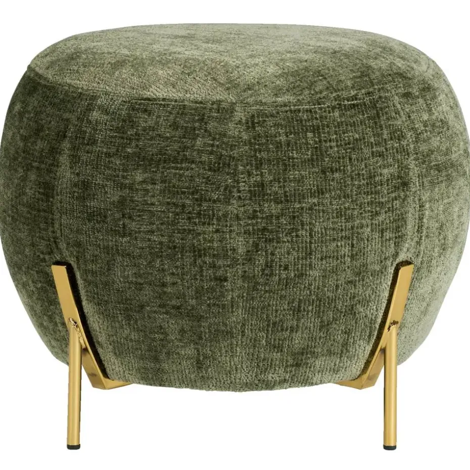 Poef Rosaly - groen - Ø45x35 cm