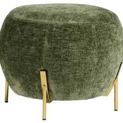 Poef Rosaly - groen - Ø45x35 cm