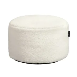Poef Teddy - off-white - 48x28 cm