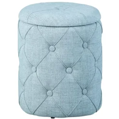 Poef Yapak - grijs - 40x34x34 cm