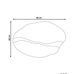 POIVRES - Wandspiegel - Goud - 60 x 90 cm - Glas