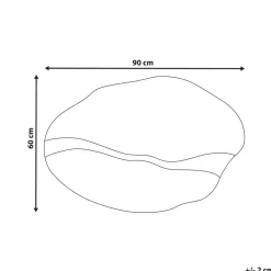 POIVRES - Wandspiegel - Goud - 60 x 90 cm - Glas