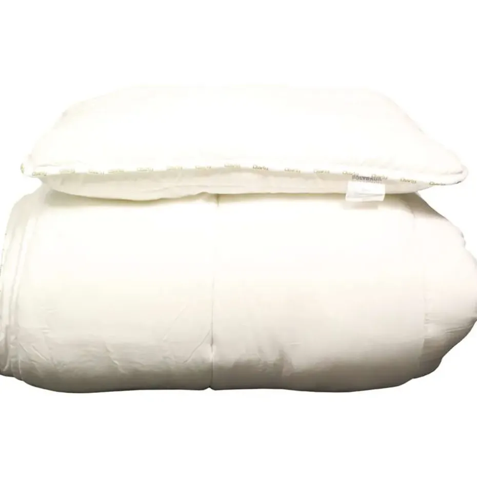 Polydaun kinderdekbed & kussen Charly - 4-seizoenen - 140x200 cm