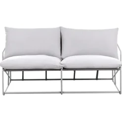 PONTE - Tweezitsbank - Grijs - Staal