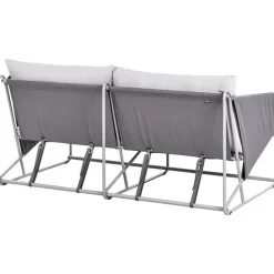 PONTE - Tweezitsbank - Grijs - Staal