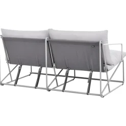 PONTE - Tweezitsbank - Grijs - Staal