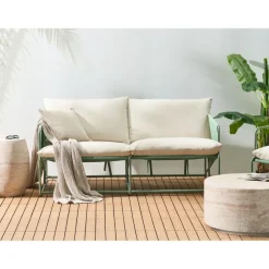 PONTE - Tweezitsbank - Groen - Staal