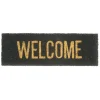 Present Time - Deurmat Welcome - Goud/Zwart - 75x25x1,5cm