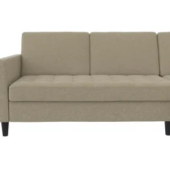 Presley - 3-zits hoekslaapbank in cappuccino stof