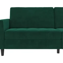 Presley - 3-zits slaapbank in donkergroen fluweel