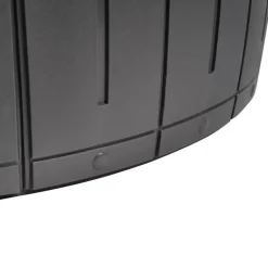 PRINOS - Kussenbox - Grijs - ⌀ 56 cm - Synthetisch materiaal