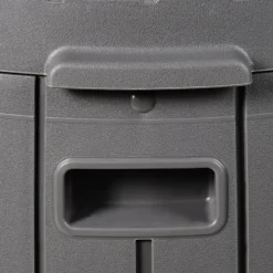 PRINOS - Kussenbox - Grijs - ⌀ 56 cm - Synthetisch materiaal