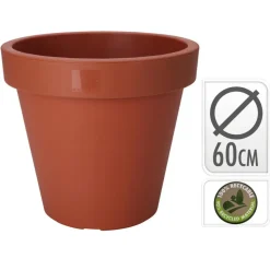 Pro Garden Plantenpot - kunststof - terracotta - D60 x H55 cm