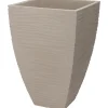 Pro Garden plantenpot - Tuin - kunststof - zand/beige - D40 x H60 cm
