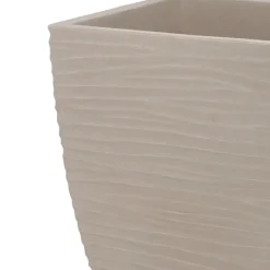 Pro Garden plantenpot - Tuin - kunststof - zand/beige - D40 x H60 cm