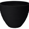 Pro Garden plantenpot - Tuin - kunststof - antraciet - D40 x H31 cm