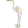 Pro garden vogel beeld - Metaal - Zilverreiger - 19 x 77 cm