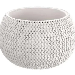 Prosperplast Bloempot Splofy - wit - 4 l - 29 cm