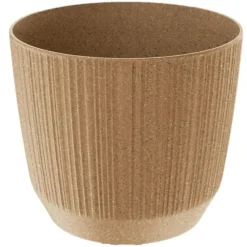 Prosperplast Plantenpot Eco - stripe - beige - D20xH17 cm