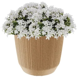 Prosperplast Plantenpot Eco - stripe - beige - D20xH17 cm