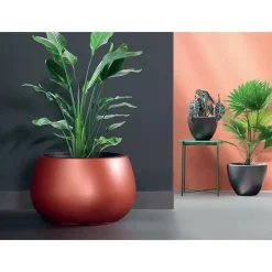 Prosperplast Plantenpot Heos - antraciet - D57 x H43 cm