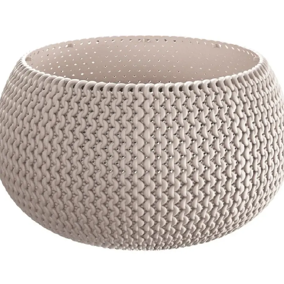 Prosperplast Tuin bloempotSplofy - taupe - D18 x H16 cm