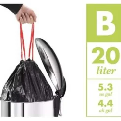 Prullenbak Oko Duo Plus RVS 2x9L M - Hailo