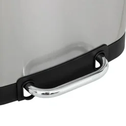 Prullenbak/pedaalemmer - zilver - metaal - 20L - 30 x 30 x 53 cm