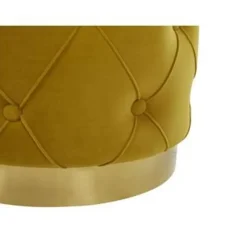 PUEBLO - Poef - Geel - 40/33 cm - Fluweel