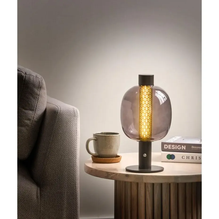 PULANGI - Tafellamp - Zwart - Aluminium