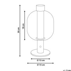 PULANGI - Tafellamp - Zwart - Aluminium