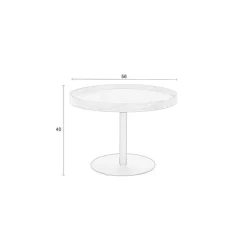 Puur - Lars sidetable zwart M
