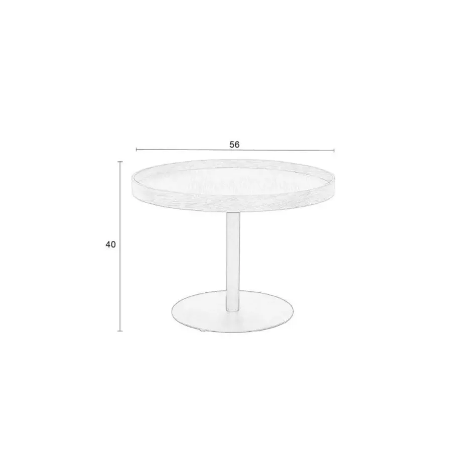 Puur - Lars sidetable zwart M