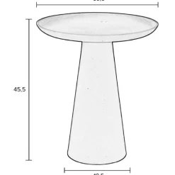 Puur - Ragunda bijzettafel groot wit