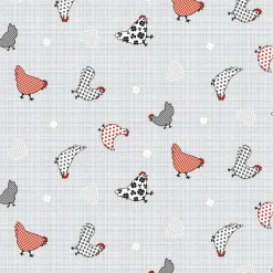 PVC Tafelzeil kippen - 140 x 240 cm