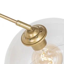 Qazqa booglampen arc goudkleurig e27