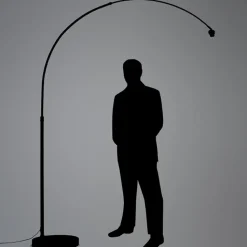 Qazqa booglampen arc zilverkleurig e27