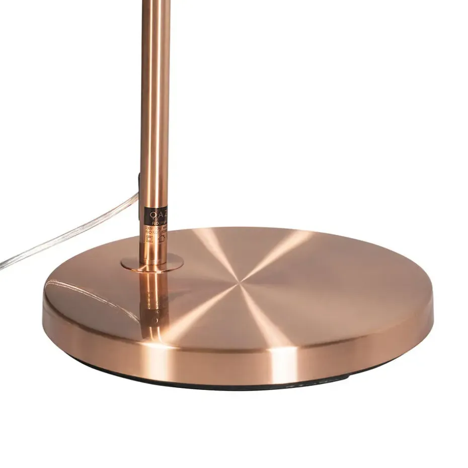 Qazqa booglampen arc-basic bruin e27