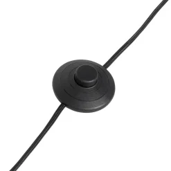 Qazqa booglampen pua zwart e27