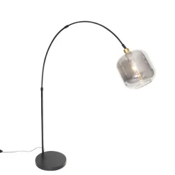 Qazqa booglampen zuzanna grijs e27