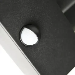 Qazqa buitenlampen met sensor rotterdam zwart e27