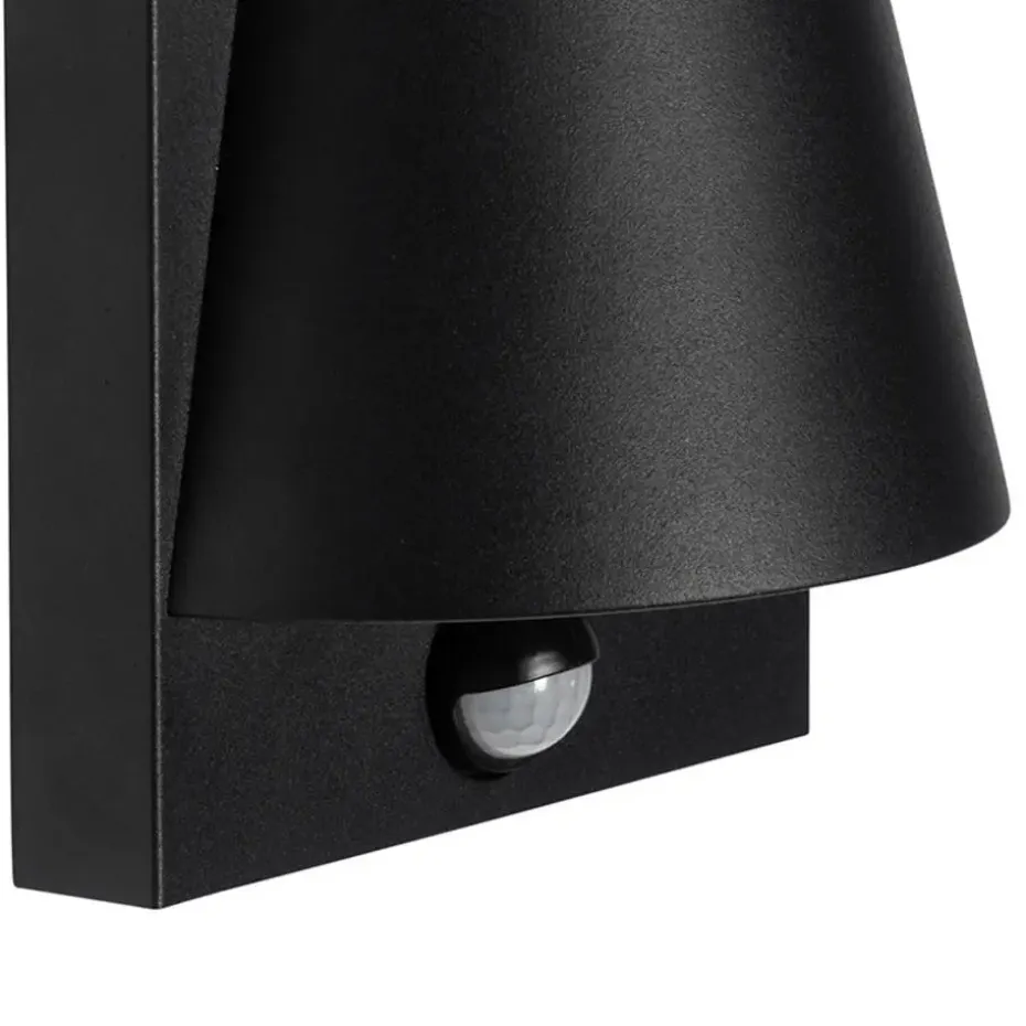 Qazqa buitenlampen met sensor femke zwart gu10