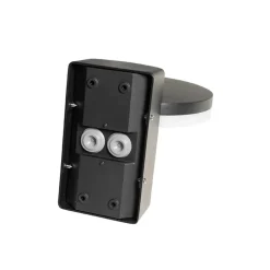 Qazqa buitenlampen met sensor esmee zwart geïntegreerde led